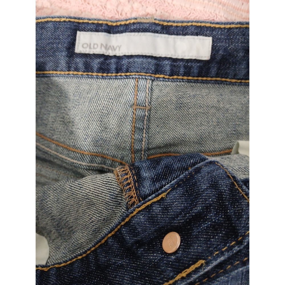OLD NAVY Denim Jeans Mini Skirt Womens Size 6 Medium Wash Front & Back Pockets - Picture 11 of 13